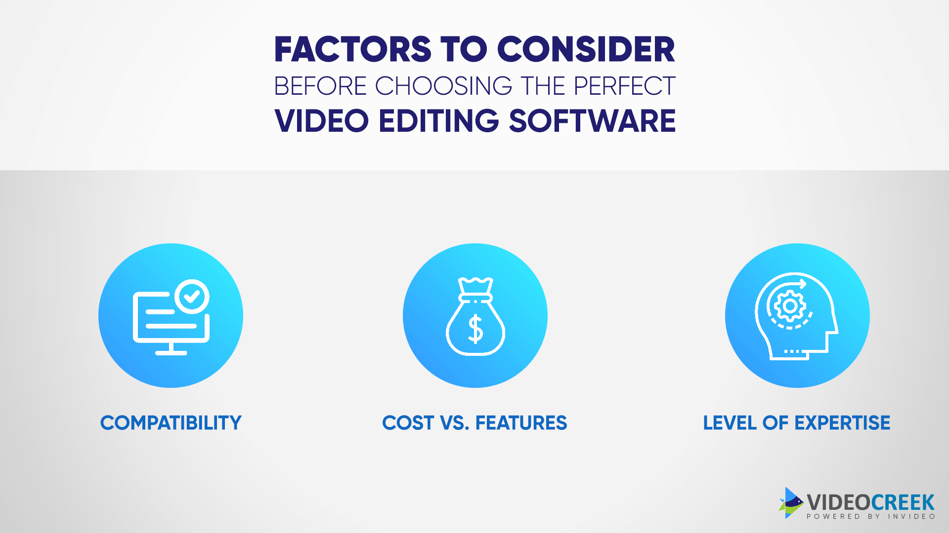 Factors before choosing the right video editing software